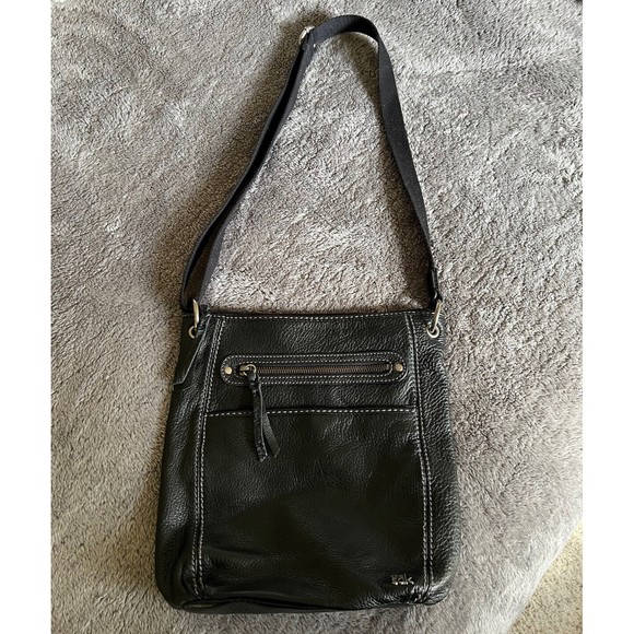 The Sak Handbags - The Sak Black Leather Medium Shoulder Handbag Purse